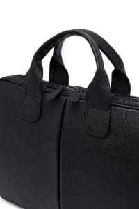 کیف لپ تاپ چرمی مردانه مشکی بند بلند دری مد