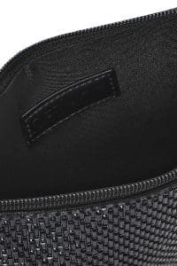 کیف مجلسی زنانه مشکی بند بلند زنجیری نگین‌دار دری مد