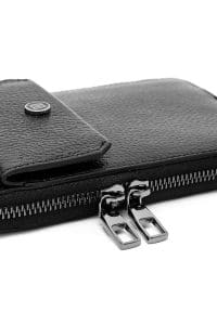 کیف مردانه کراس بادی چرم مشکی دری مد