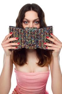 کیف مینی جعبه‌ای زنانه چند رنگ بند بلند نگین‌دار دری مد