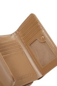 کیف پول قهوه ای زنانه دری مد