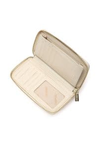 کیف پول لحافی بژ زنانه دری مد