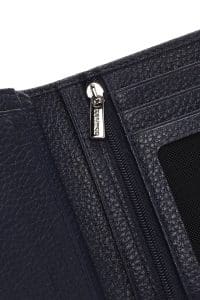 کیف پول مردانه چرمی آبی سرمه ای دری مد