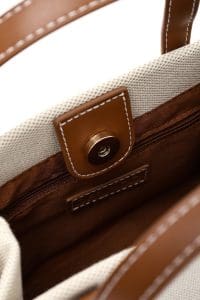 کیف کراس بادی زنانه پارچه‌ای بژ بند بلند دری مد