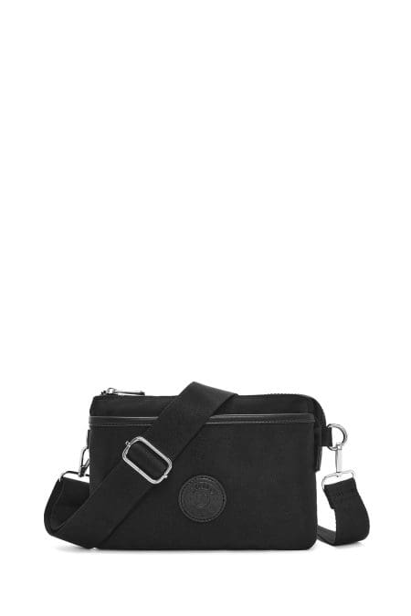 کیف کراس بادی زنانه پارچه‌ای مشکی دری مد