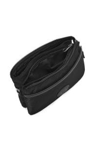 کیف کراس بادی زنانه پارچه‌ای مشکی دری مد