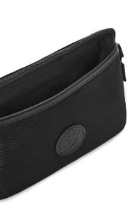 کیف کراس بادی زنانه پارچه‌ای مشکی دری مد