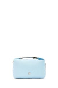 کیف کراس بادی زنانه چرم آبی بند بلند دری مد