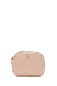 کیف کراس بادی زنانه چرم بژ مینی بند بلند دری مد