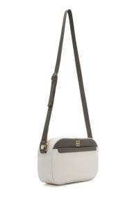 کیف کراس بادی زنانه چرم سفید بند بلند دری مد