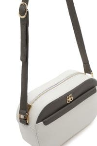 کیف کراس بادی زنانه چرم سفید بند بلند دری مد