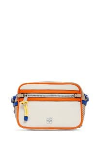 کیف کراس بادی زنانه چرم سفید بند بلند دری مد