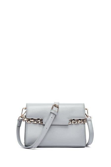 کیف کراس بادی زنانه چرم طوسی بند بلند کلاسیک دری مد