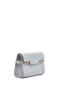 کیف کراس بادی زنانه چرم طوسی بند بلند کلاسیک دری مد