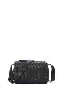 کیف کراس بادی زنانه چرم مشکی بافت‌دار دری مد