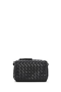 کیف کراس بادی زنانه چرم مشکی بافت‌دار دری مد