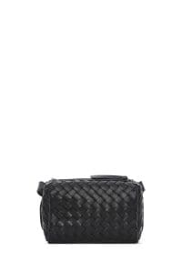 کیف کراس بادی زنانه چرم مشکی بافت‌دار دری مد