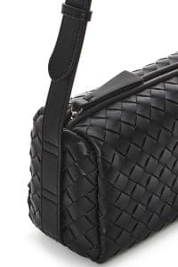 کیف کراس بادی زنانه چرم مشکی بافت‌دار دری مد