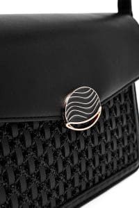 کیف کراس بادی زنانه چرم مشکی بند بلند دری مد