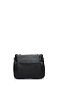 کیف کراس بادی زنانه چرم مشکی بند بلند مینی کلاسیک دری مد