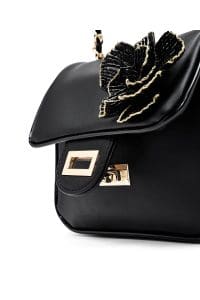 کیف کراس بادی زنانه چرم مشکی بند بلند مینی کلاسیک دری مد