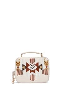 کیف کراس بادی زنانه چرم کرم بند بلند چاپ‌دار دری مد