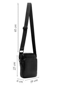 کیف کراس بادی مردانه مشکی دری مد