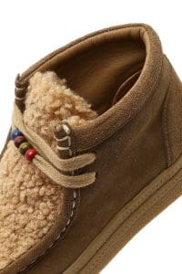 بوت تدی زنانه جیر ویزون بنددار تخت‌ضخیم دری مد