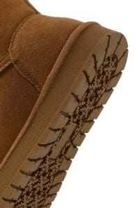 بوت تدی زنانه جیر کاراملی دری مد