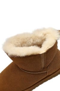 بوت تدی زنانه جیر کاراملی دری مد