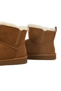 بوت تدی زنانه جیر کاراملی دری مد