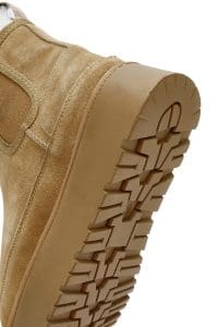 بوت زنانه تابه ضخیم‌کف تدی جیر چرمی دری مد