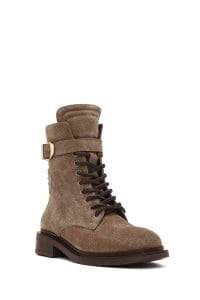 بوت زنانه جیر ویزون زیپ‌دار بنددار دری مد