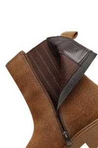 بوت زنانه جیر ویزون زیپ‌دار تخت‌ضخیم دری مد