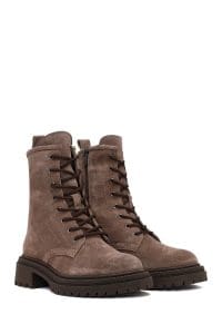 بوت زنانه جیر ویزون زیپ‌دار دری مد