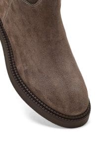 بوت زنانه جیر ویزون زیپ‌دار سگک‌دار دری مد