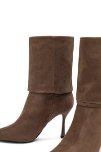 بوت زنانه جیر ویزون پاشنه‌نازک دری مد