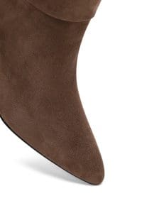 بوت زنانه جیر ویزون پاشنه‌نازک دری مد