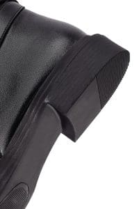 بوت زنانه مشکی زیپ‌دار سگک‌دار دری مد