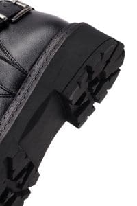 بوت زنانه مشکی زیپ‌دار ضخیم دری مد