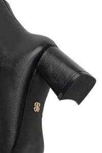 بوت زنانه مشکی زیپ‌دار پاشنه‌ضخیم دری مد