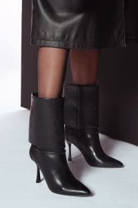 بوت زنانه مشکی پاشنه‌نازک دری مد