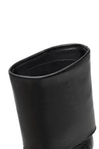 بوت زنانه مشکی پاشنه‌نازک دری مد