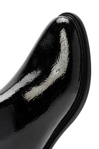 بوت زنانه مشکی چرمی زیپ‌دار دری مد