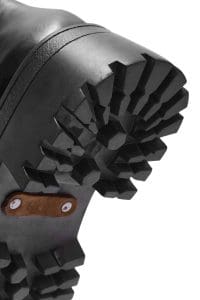 بوت زنانه مشکی چرمی چلسی دری مد