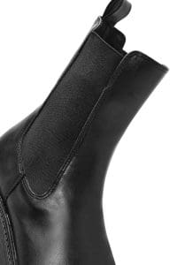 بوت زنانه مشکی چرمی چلسی دری مد