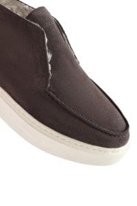 بوت زنانه ویزون جیر چرمی لژدار مچ‌دار دری مد