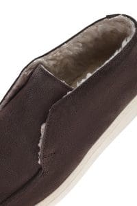 بوت زنانه ویزون جیر چرمی لژدار مچ‌دار دری مد