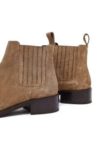 بوت زنانه ویزون جیر چرمی چلسی دری مد