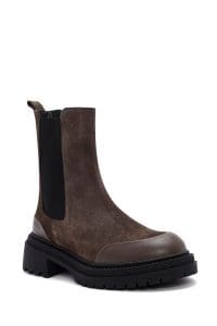 بوت زنانه ویزون جیر چرمی چلسی دری مد